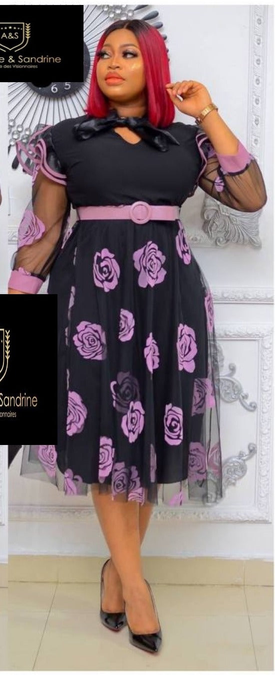 Robe Mathilde avec ceinture